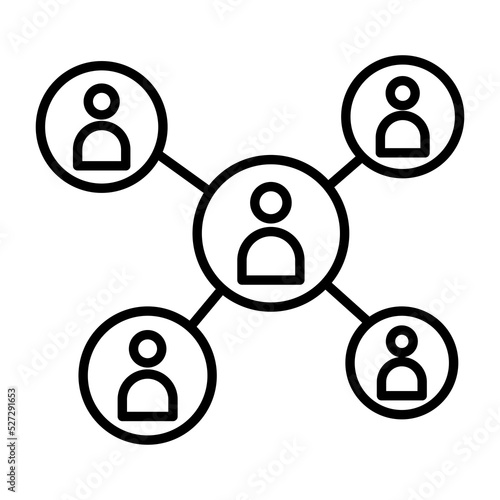 People network and social icon