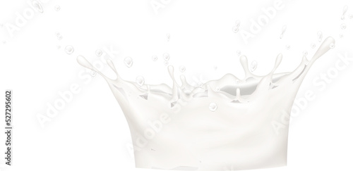 Canvas Print Milk splash