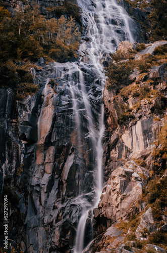 waterfall in autumn