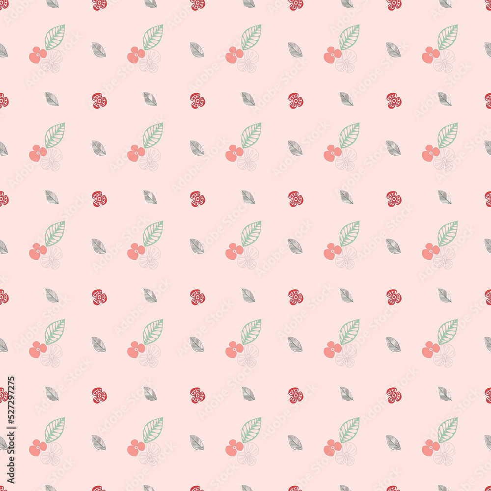 pink flower shape seamless pattern work pink flower shape seamless pattern work