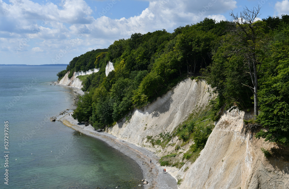 Kreideküste auf der Insel Rügen, Deutschland Kreideküste auf der Insel Rügen, Deutschland