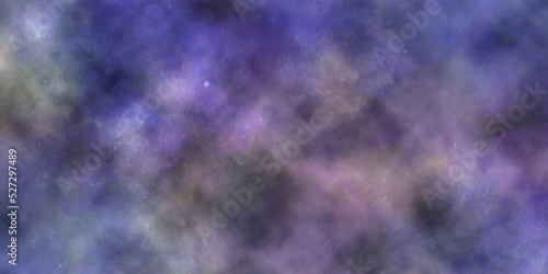 Abstract background with Nebula and stars in deep space .Geometric shape design with science fiction landscape, 3d render .Billions of galaxies in the universe. paper texture design and creative .