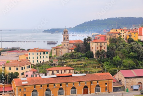 Italy - La Spezia. Landmark places in Liguria region of Italy.