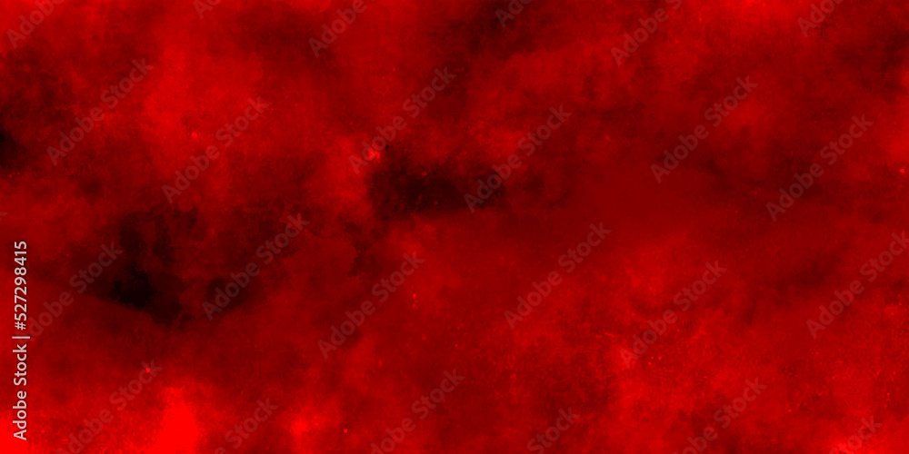Abstract background with red ink and watercolor textures on white paper background. Paint leaks and ombre effects. Modern design with - aquarell on textured paper background - hand painted graphic .