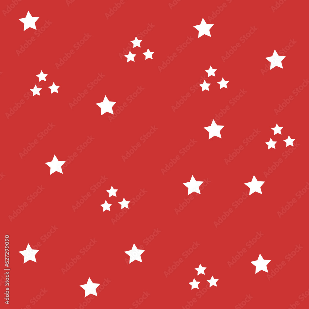 red vector abstract star white background pattern, bed sheet pattern, handkerchief pattern.