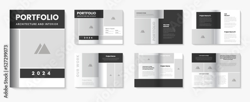 Portfolio template with Architecture brochure interior design