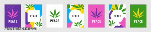 Cannabis Card Set - Peace Posters