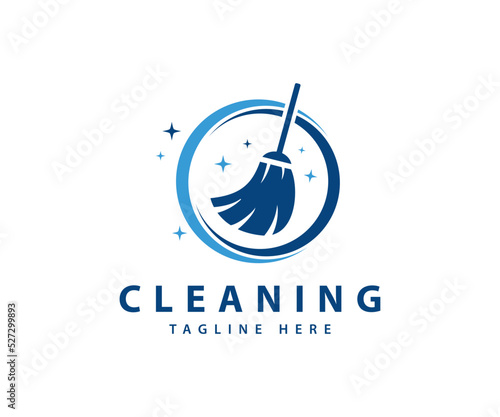 Creative Cleaning Logo Design Template
