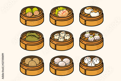 Dim sum Chinese food 