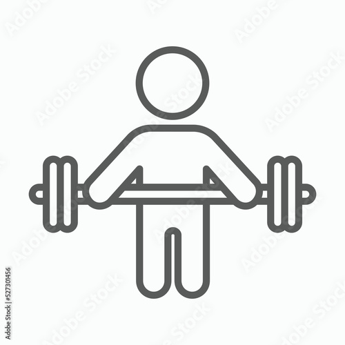 weight lifting icon, weight vector, dumbbell illustration