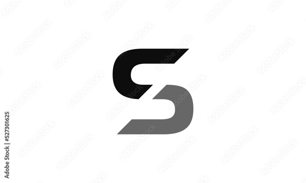 Abstract letter S, SS logo design template. Impossible creative sign. Vector icon. Abstract letter S, SS logo design template. Impossible creative sign. Vector icon.