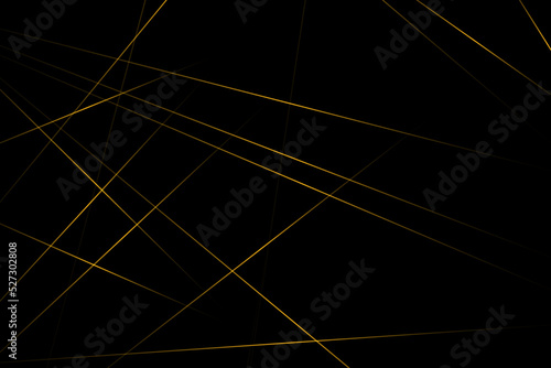 Abstract black with gold lines, triangles background modern design. Vector illustration EPS 10. photo