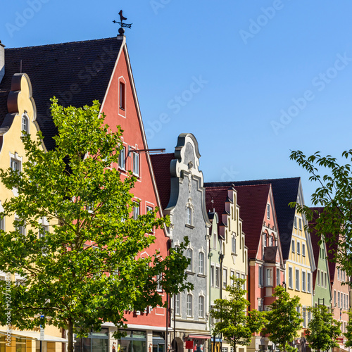 Pittoreske Altstadt von Mindelheim im Unterallgäu - Detailansicht photo