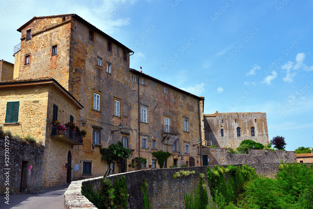 the historic center of Volterra tuscany Italy