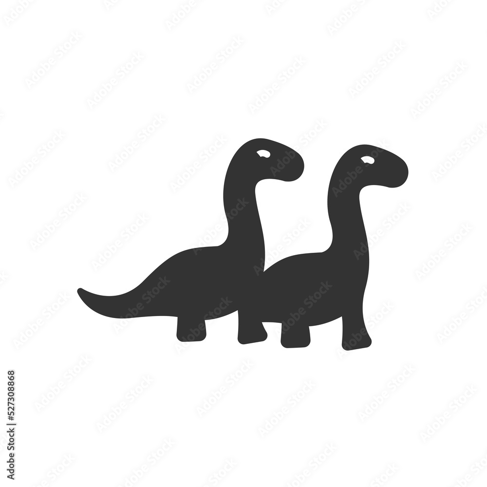 Dinosaurs icons symbol vector elements for infographic web Dinosaurs icons symbol vector elements for infographic web
