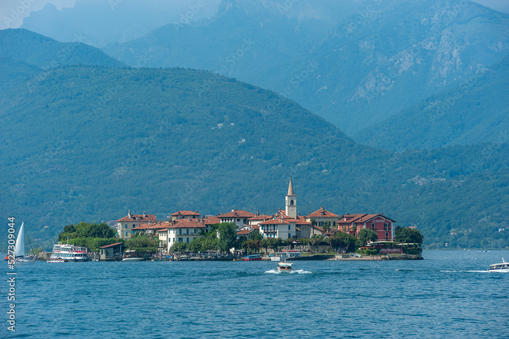 Lake Maggiore with Isola dei Pescatori by Stresa