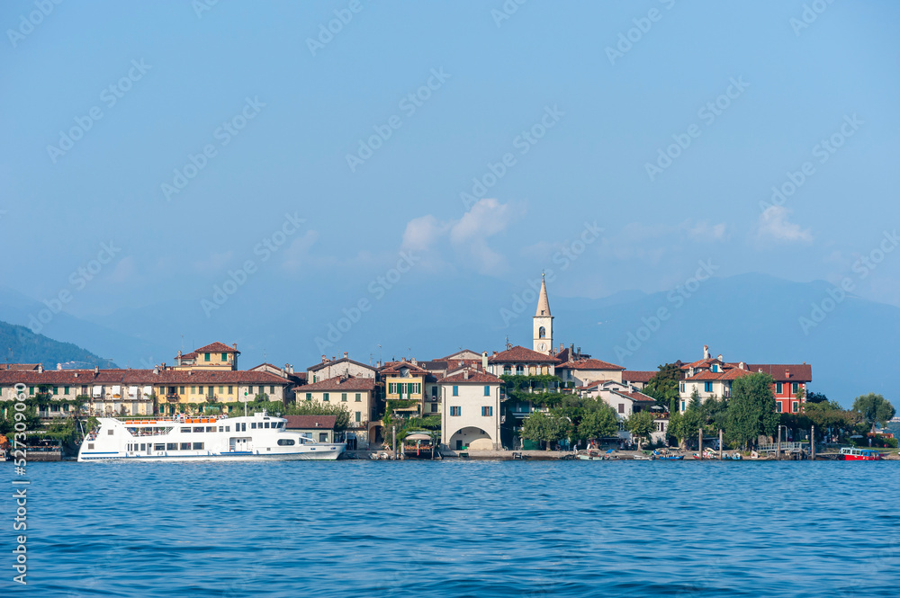 Lake Maggiore with Isola dei Pescatori by Stresa