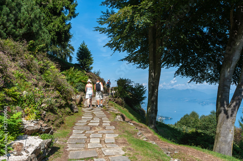 Park Giardino Botanico Alpina near Stresa in northern Italy