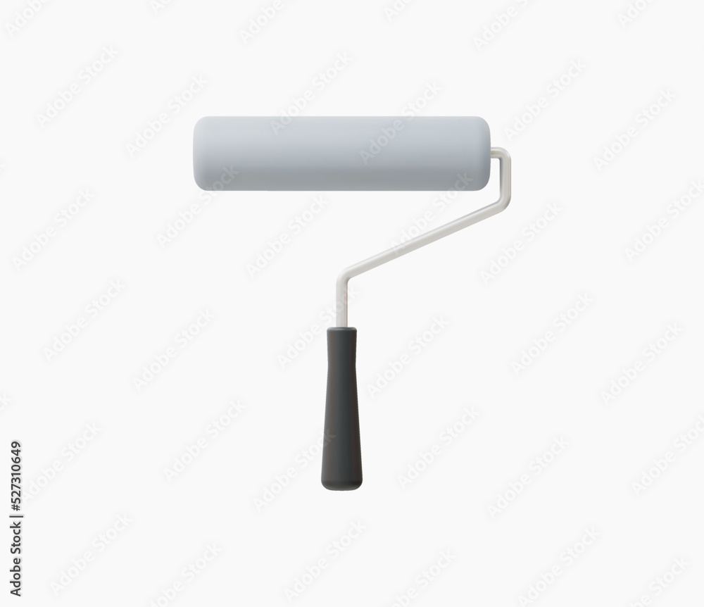 3d Realistic Paint roller vector illustration. 3d Realistic Paint roller vector illustration.