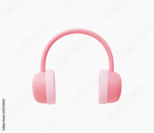 3d Realistic Headphone Icon vector illustration.