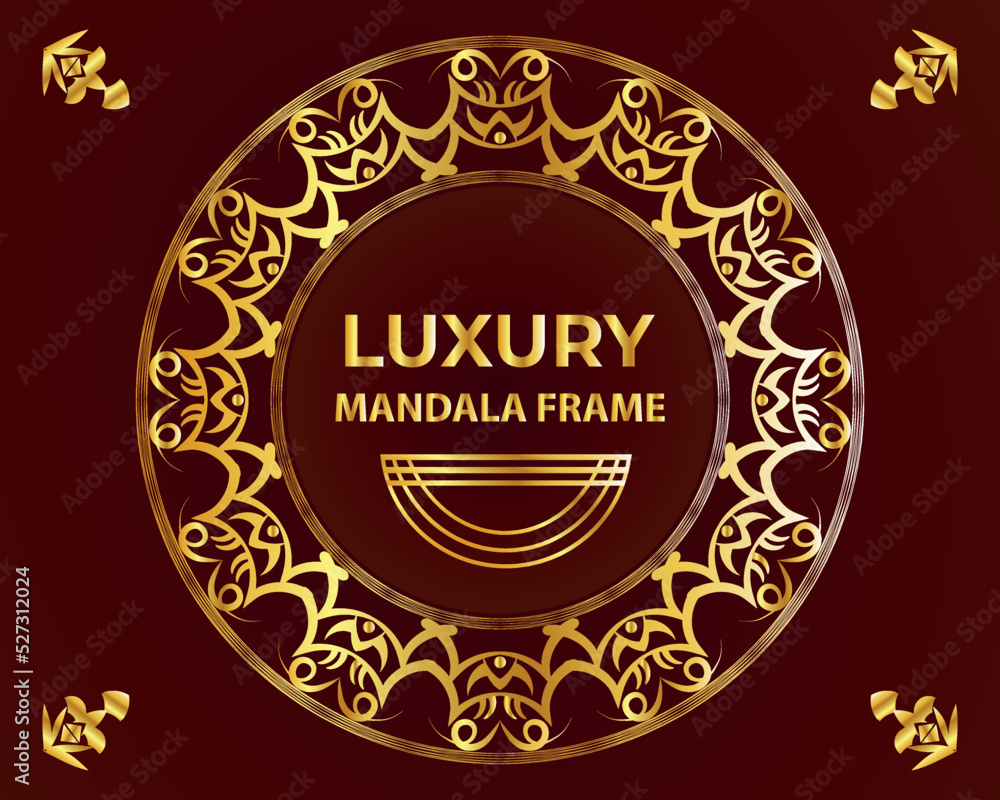 Luxury ornamental mandala design vector Luxury ornamental mandala design vector