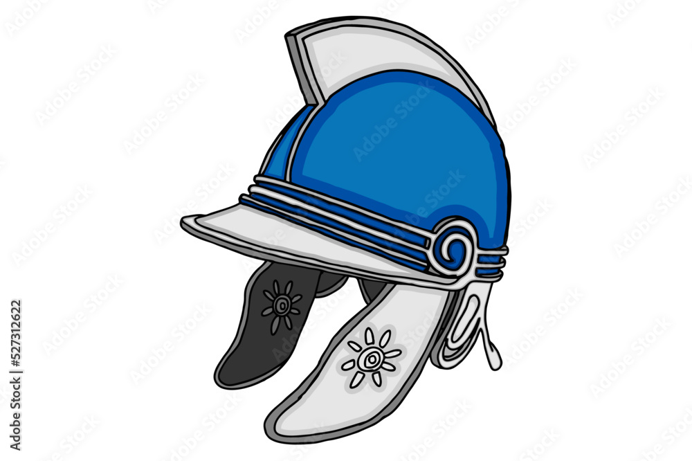 Silver gladiator war helmet Vector Silver gladiator war helmet Vector