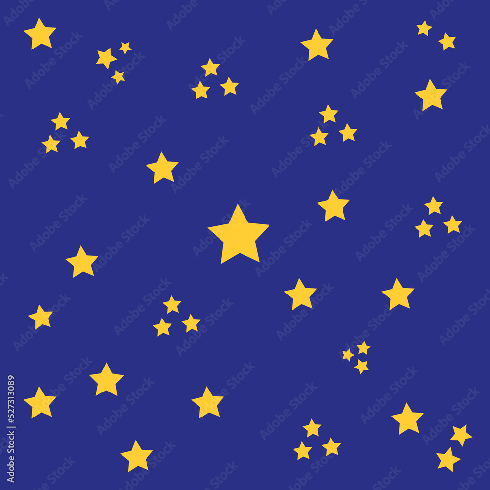 Blue vector abstract star yellow background pattern, bed sheet pattern, handkerchief pattern. Blue vector abstract star yellow background pattern, bed sheet pattern, handkerchief pattern.
