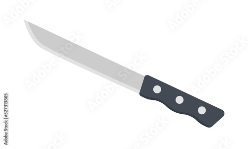 Vegetable knife flat icon for web. Simple vegetables knife sign flat vector design. Universal kitchen knife icon isolated on white. Knife cartoon clipart. Kitchen utensils concept illustration symbol