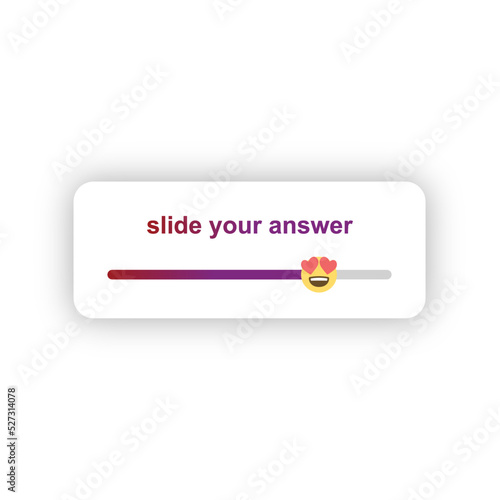 social media interaction slider