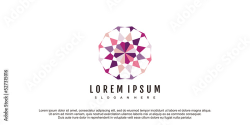 Jewellery logo illustration with unique concept premium vector