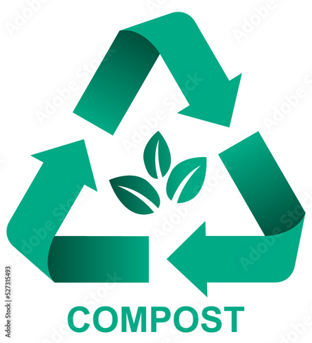 picto recyclage végétal vert New 12