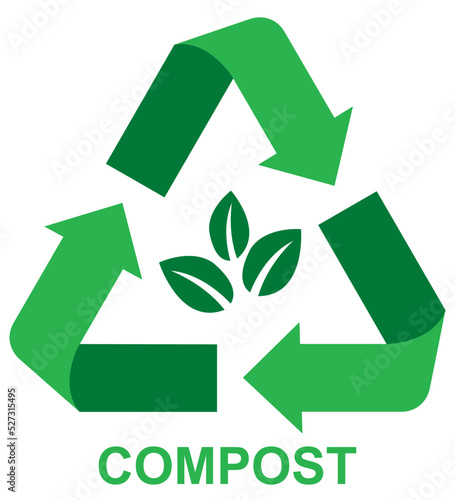 picto recyclage végétal vert New 19