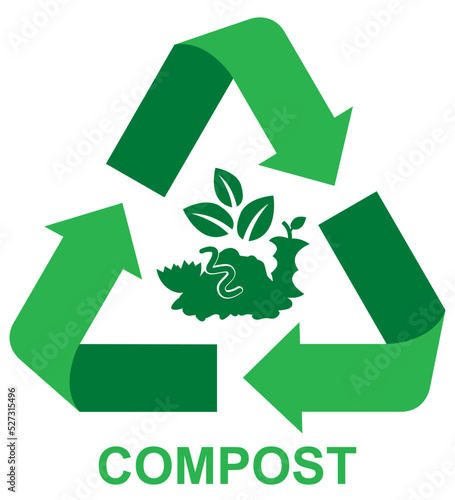 picto recyclage végétal vert New 20