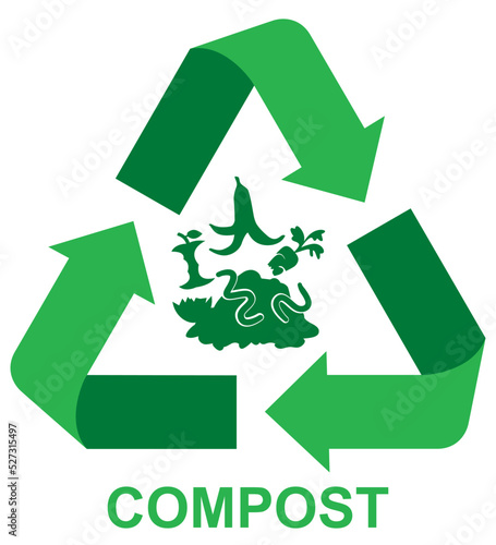 picto recyclage végétal vert New 21