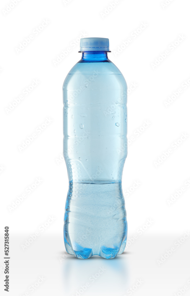 Naklejka premium a small plastic bottle half full