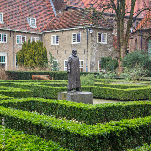 Statue of William of Orange or William the Silent of the Netherlands in a public park in Delft, Netherlands Europe
