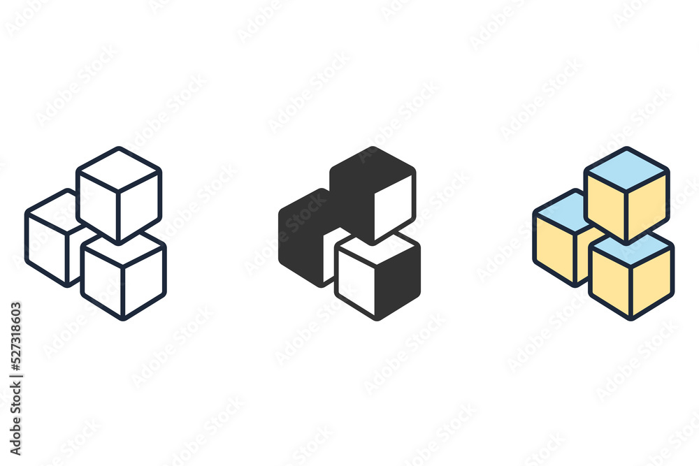 block icons symbol vector elements for infographic web block icons symbol vector elements for infographic web