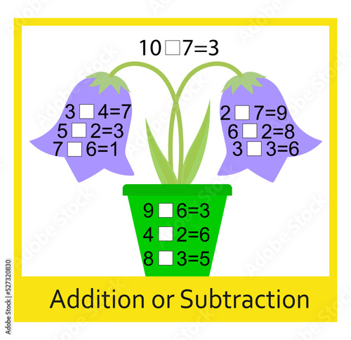 Fotografija Math activity for kids
