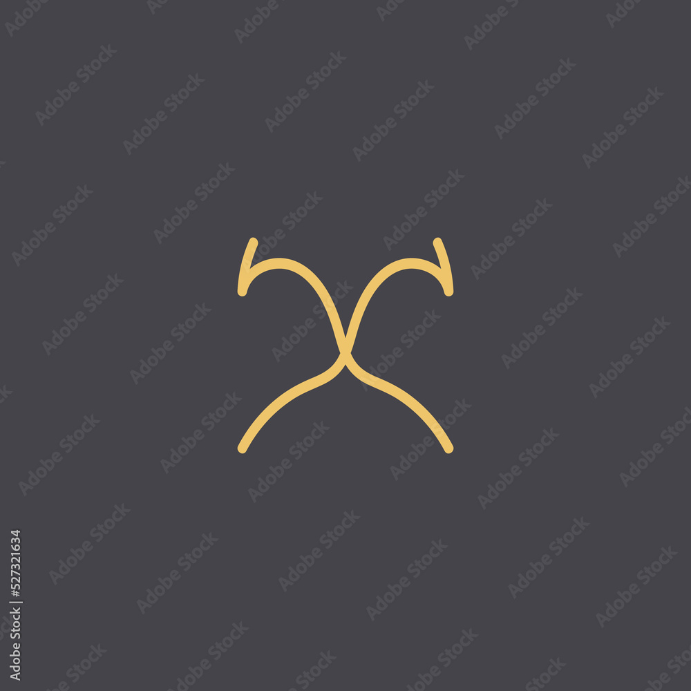 Fototapeta premium logo with abstract line concept