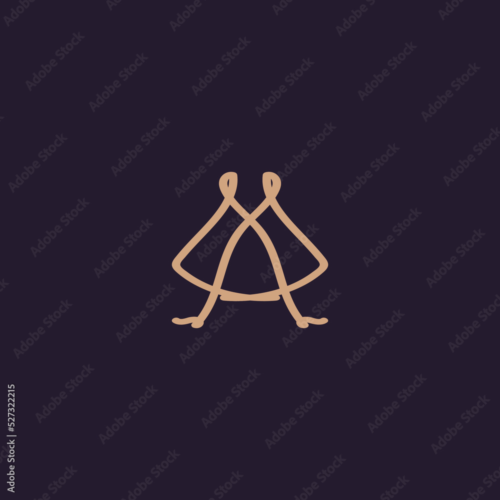 logo with abstract line concept logo with abstract line concept
