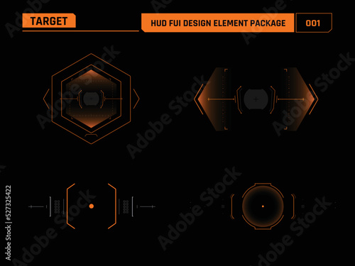 HUD FUI Design element tar get 001