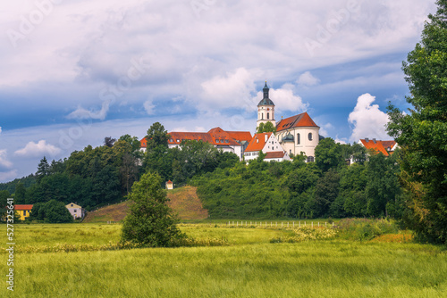 Bild auf Leinwand The benedictine Hohenwart Abbey in Bavaria