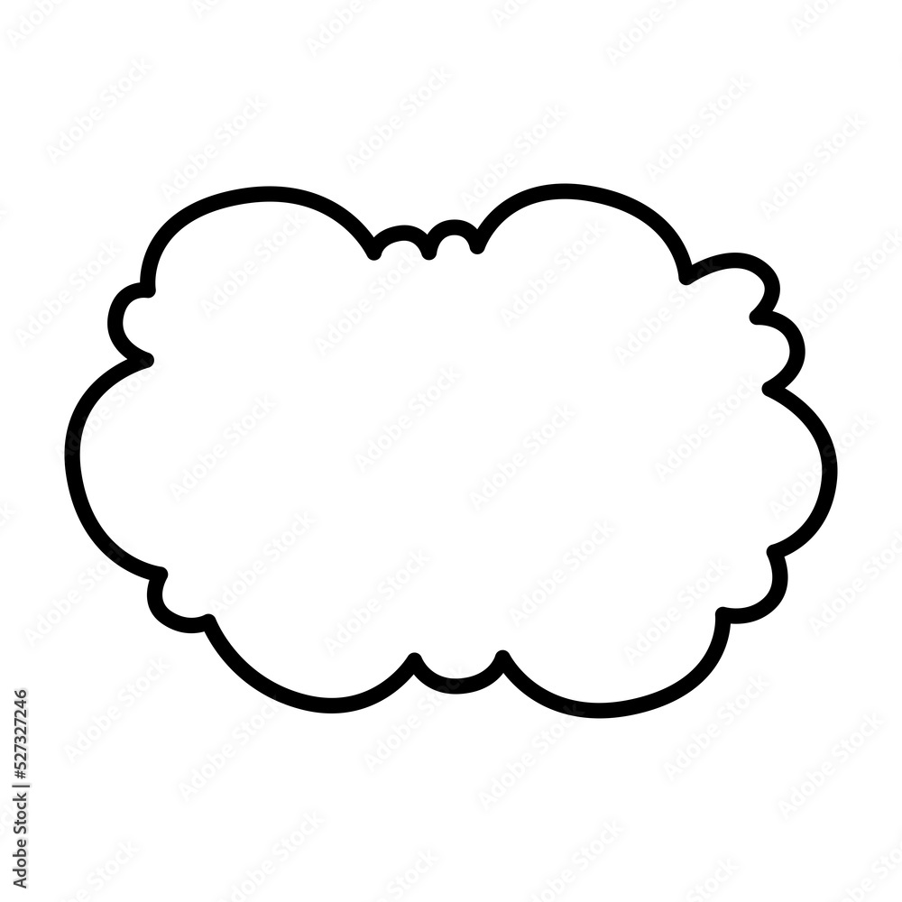 Speech bubble line icon