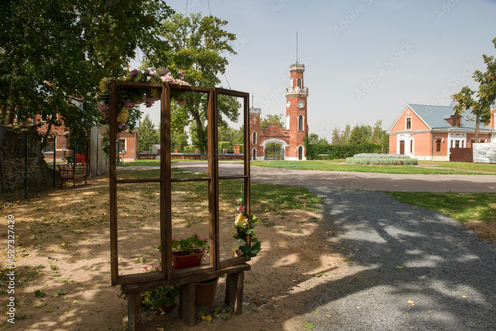 Ramon, Voronezh Region, Russia. August 19, 2021. Palace complex of the Oldenburgskys. This is the only place of residence of royal persons in the Chernozem region. Ramon, Voronezh Region, Russia. August 19, 2021. Palace complex of the Oldenburgskys. This is the only place of residence of royal persons in the Chernozem region.
