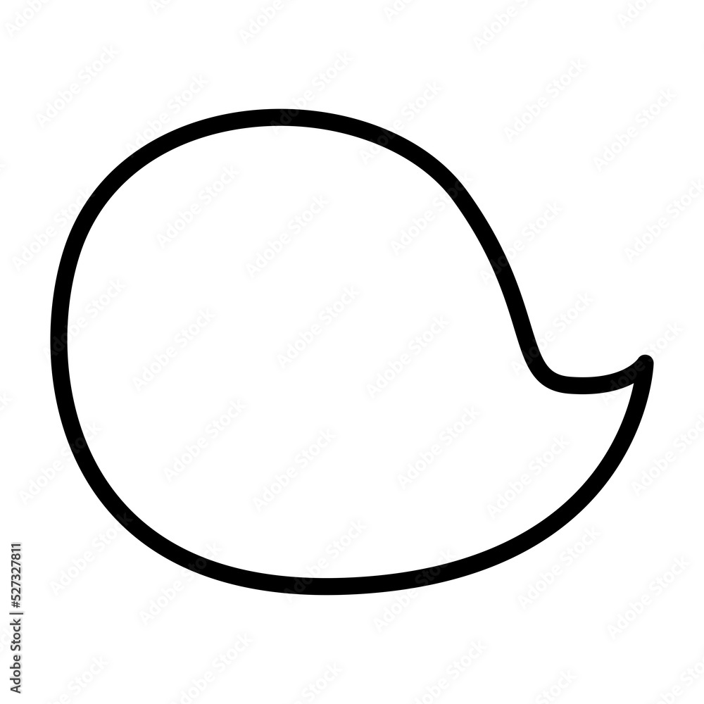 Speech bubble line icon