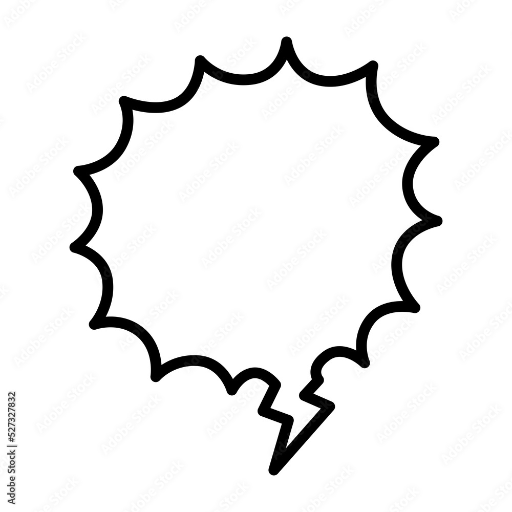 Speech bubble line icon Speech bubble line icon