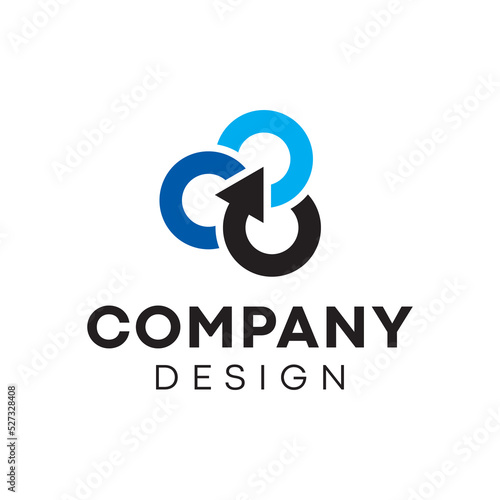 Graphic symbol, design, logo template for a new company, business style