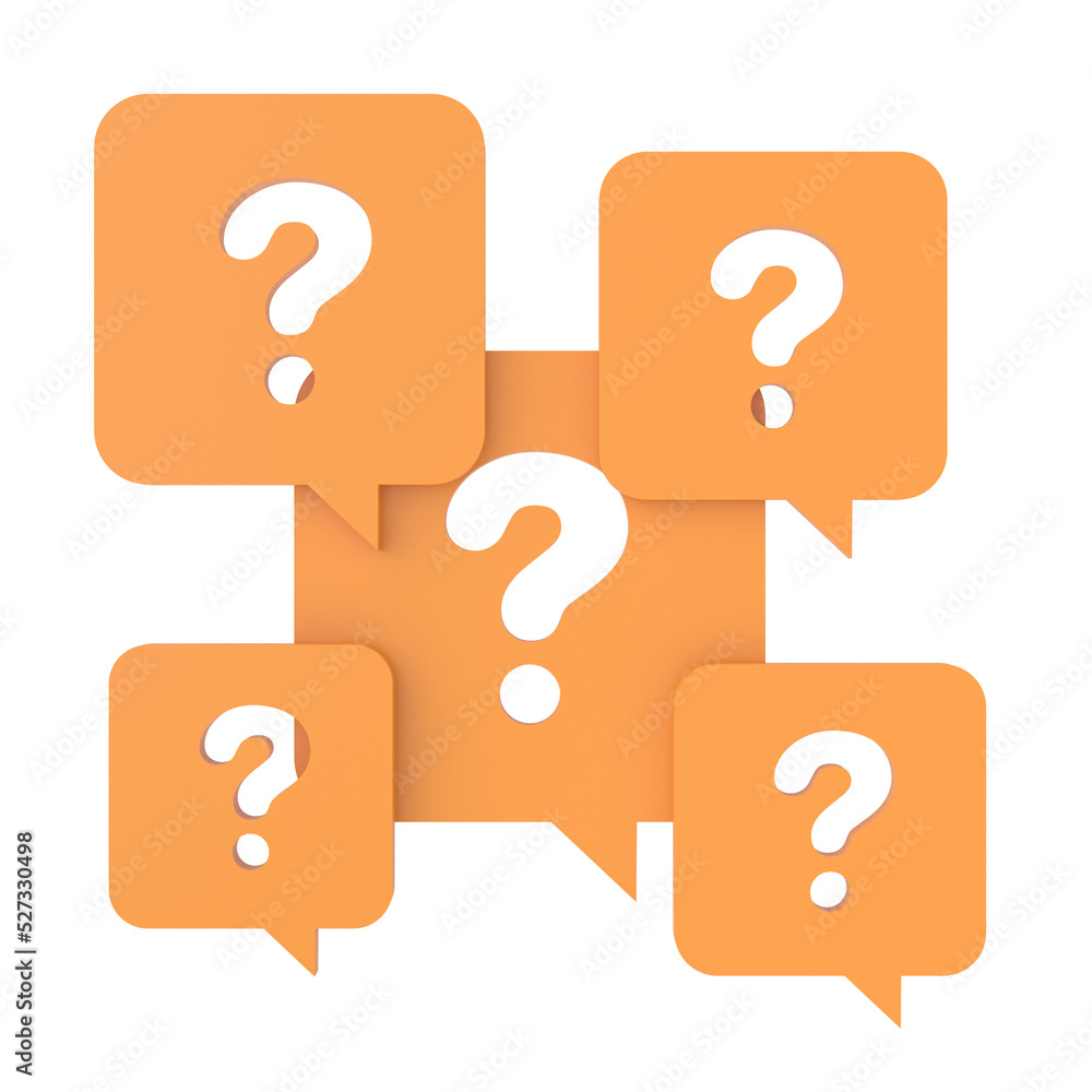 Question mark sign. 3D question mark. Question mark sign. 3D question mark.