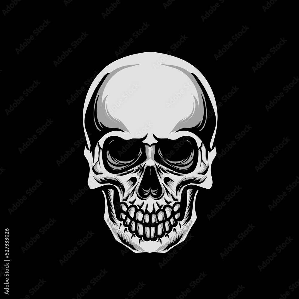 Skull head logo vector Skull head logo vector