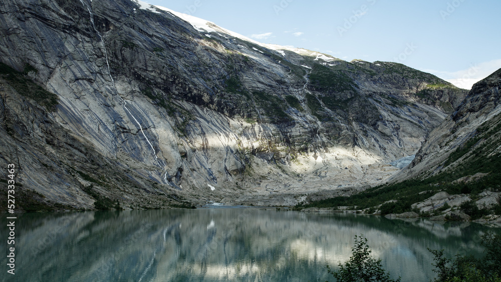Fonte des glaciers suite au réchauffement climatique, glacier du